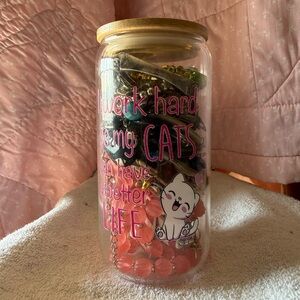 Mystery Jewelry in a Cat Tumbler